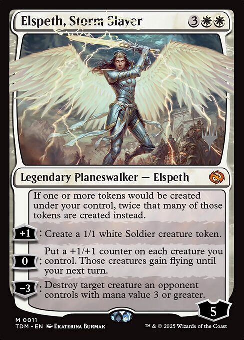Elspeth, Storm Slayer - Tarkir: Dragonstorm Promos - 11p