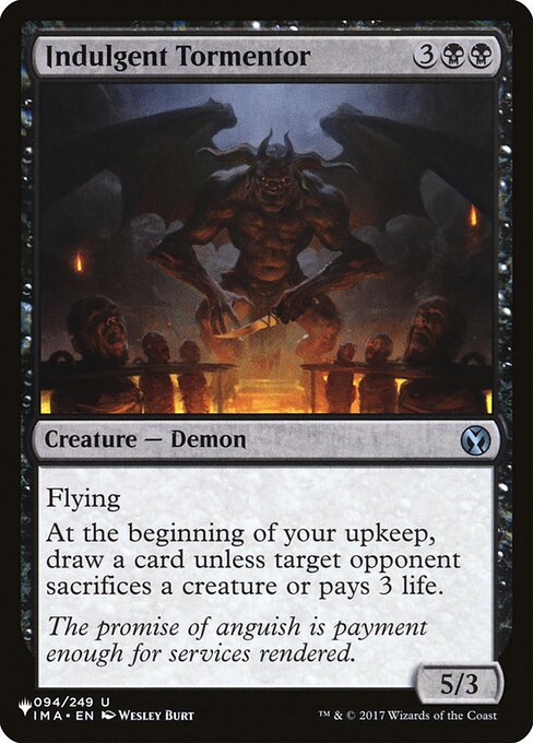 Indulgent Tormentor - The List - IMA-94