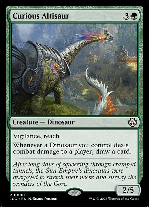 Curious Altisaur - The Lost Caverns of Ixalan Commander - 90