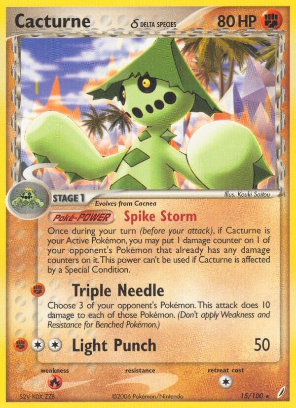 Cacturne (Delta Species) (15/100) (CG)