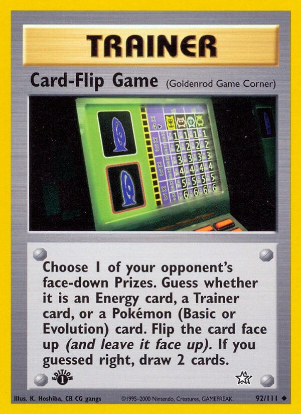 Card-Flip Game (Goldenrod Game Corner) (092/111) (N1)