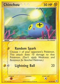 Chinchou - 57/101 - EX Hidden Legends - 57/101