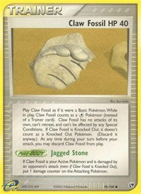 Claw Fossil - EX Sandstorm - 90/100