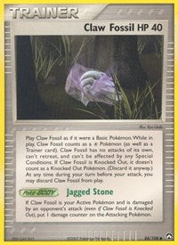 Claw Fossil - EX Power Keepers - 84/108