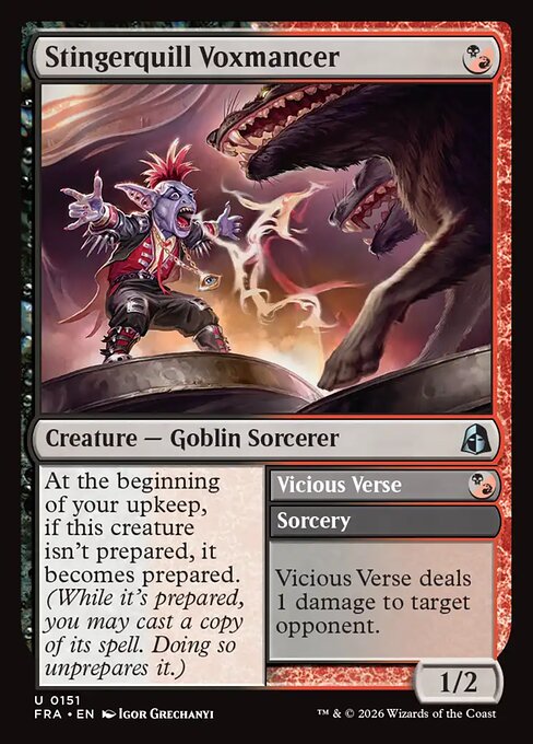 Stingerquill Voxmancer // Vicious Verse - Reality Fracture - 151
