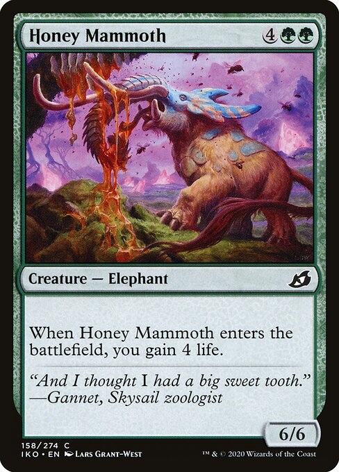 Honey Mammoth - Ikoria: Lair of Behemoths - 158