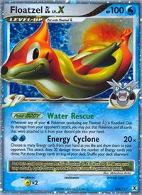 Floatzel GL Lv.X - Rising Rivals - 104/111