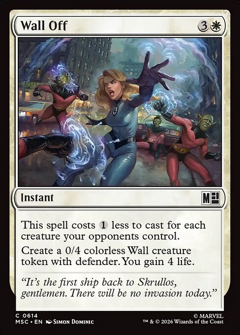 Wall Off - Marvel Super Heroes Commander - 614