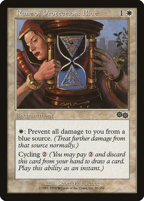 Rune of Protection: Blue - Urza's Saga - 37