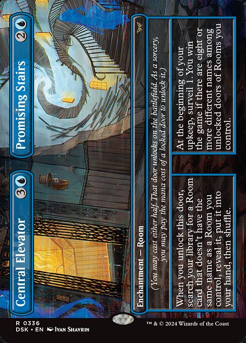 Central Elevator // Promising Stairs - Duskmourn: House of Horror - 336