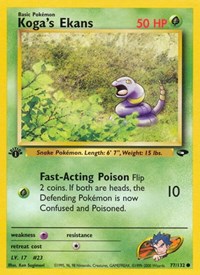 Koga's Ekans - Gym Challenge - 077/132