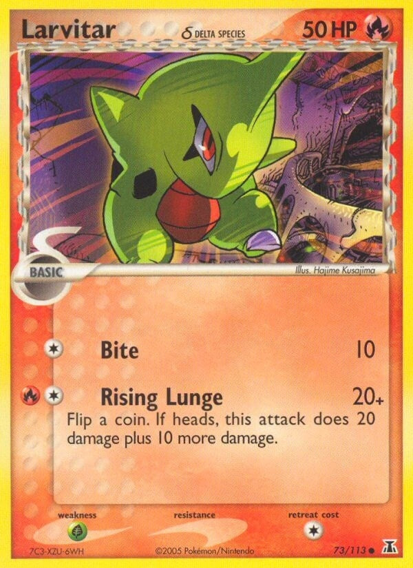 Larvitar (Delta Species) (73/113) (DS)