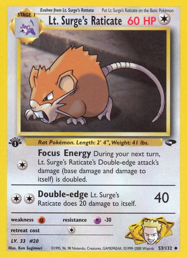 Lt. Surge's Raticate (053/132) (G2)