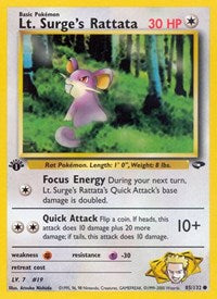 Lt. Surge's Rattata - Gym Challenge - 085/132