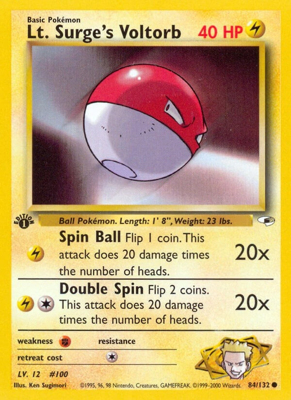 Lt. Surge's Voltorb (084/132) (G1)