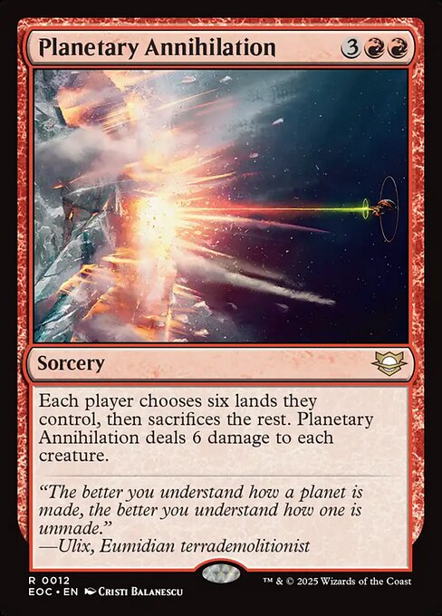 Planetary Annihilation - Edge of Eternities Commander - 12
