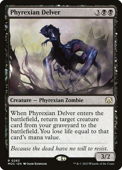 Phyrexian Delver - March of the Machine Commander - 263