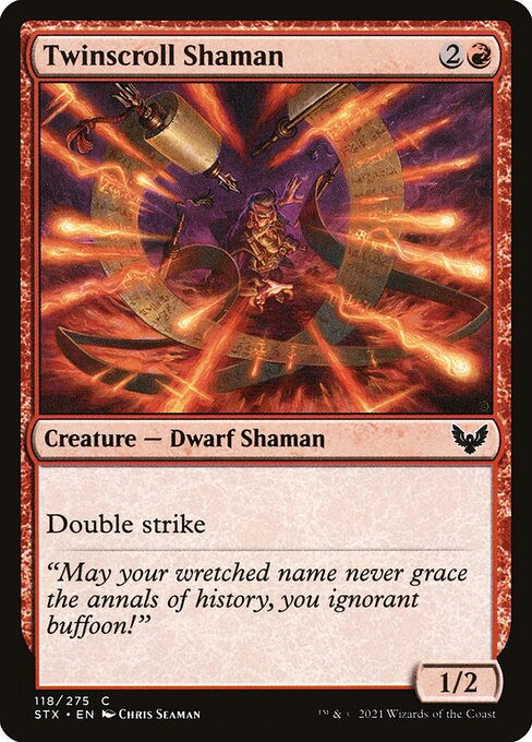 Twinscroll Shaman - Strixhaven: School of Mages - 118