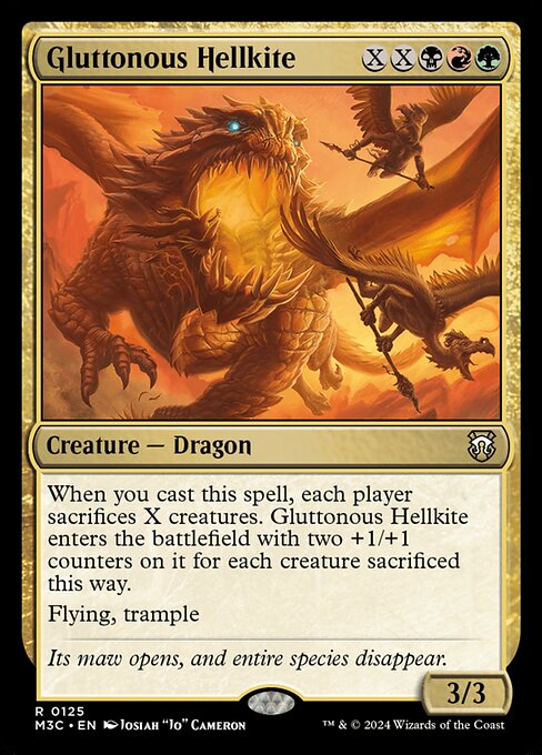Gluttonous Hellkite - Modern Horizons 3 Commander - 125