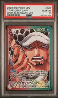 002 TRAFALGAR LAW ALTERNATE ART 2022 ONE PIECE JAPANESE OP01-ROMANCE DAWN PSA 10