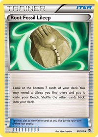 Root Fossil Lileep - Plasma Blast - 87/101
