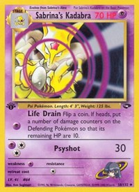Sabrina's Kadabra - Gym Challenge - 058/132
