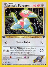 Sabrina's Porygon - Gym Challenge - 098/132