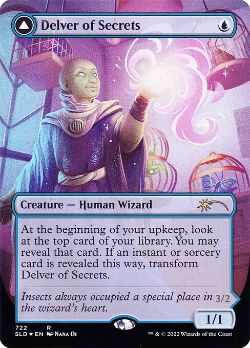 Delver of Secrets // Insectile Aberration - Secret Lair Drop - 722