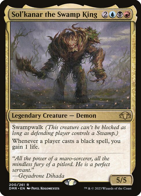 Sol'kanar the Swamp King - Dominaria Remastered - 200