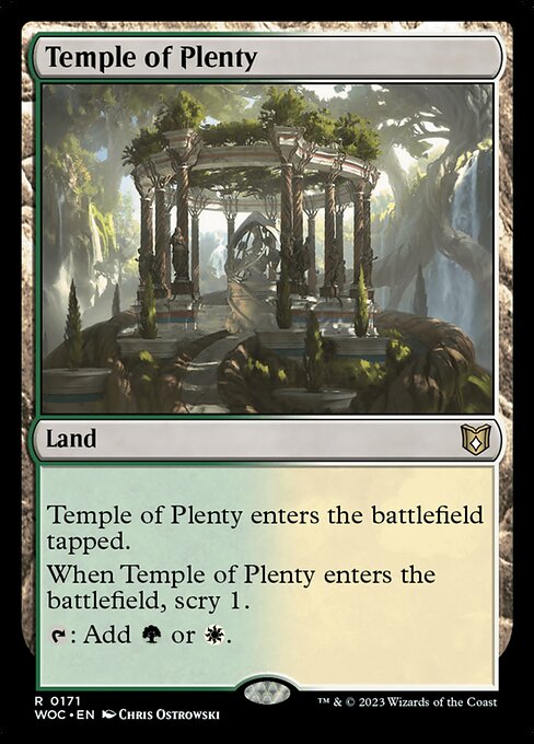 Temple of Plenty - Wilds of Eldraine Commander - 171