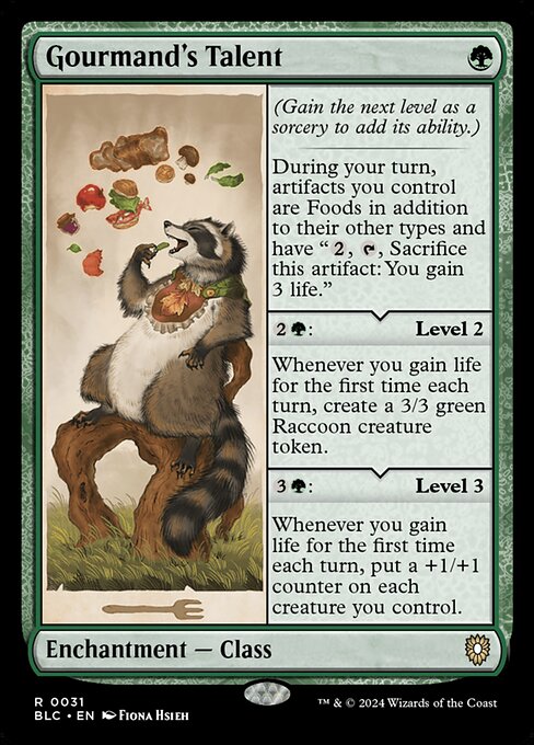 Gourmand's Talent - Bloomburrow Commander - 31