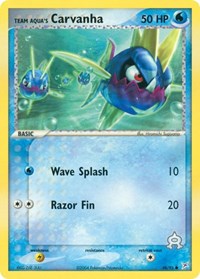 Team Aqua's Carvanha - 48/95 - EX Team Magma vs Team Aqua - 48/95