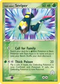 Team Aqua's Seviper - EX Team Magma vs Team Aqua - 17/95
