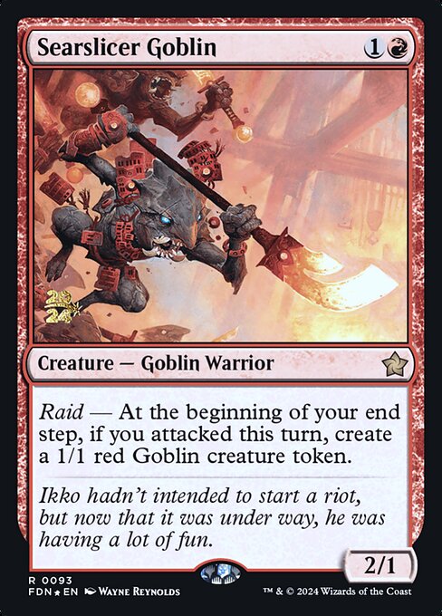 Searslicer Goblin - Foundations Promos - 93s