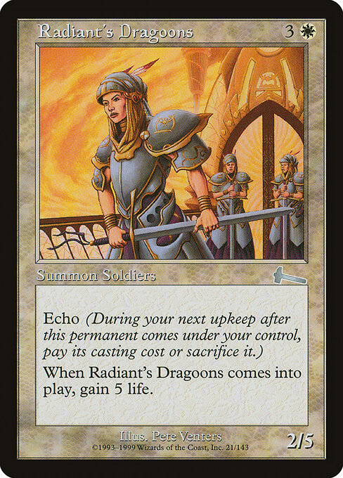Radiant's Dragoons - Urza's Legacy - 21
