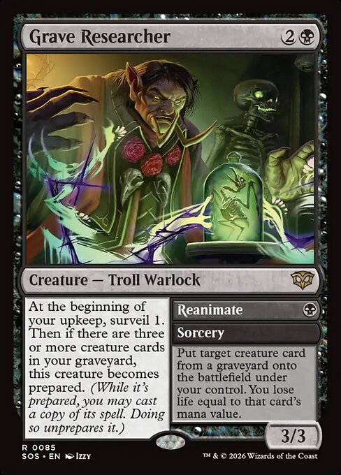 Grave Researcher // Reanimate - Secrets of Strixhaven - 85