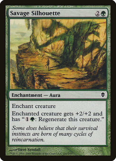 Savage Silhouette - Zendikar - 181