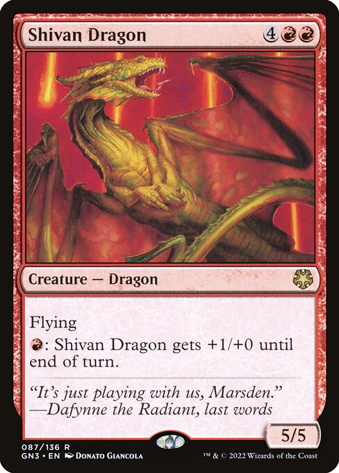 Shivan Dragon - Game Night: Free-for-All - 87