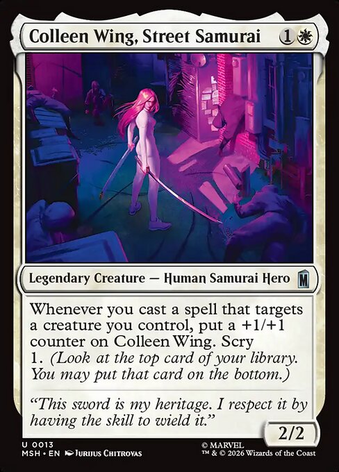 Colleen Wing, Street Samurai - Marvel Super Heroes - 13