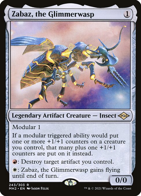 Zabaz, the Glimmerwasp - Modern Horizons 2 - 243