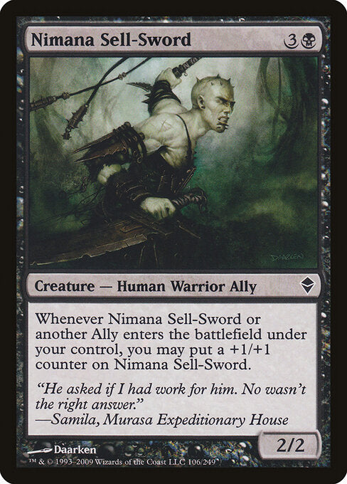 Nimana Sell-Sword - Zendikar - 106