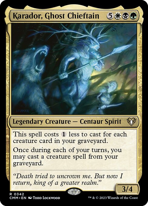 Karador, Ghost Chieftain - Commander Masters - 342