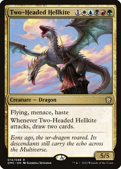 Two-Headed Hellkite - Dominaria United Commander - 14