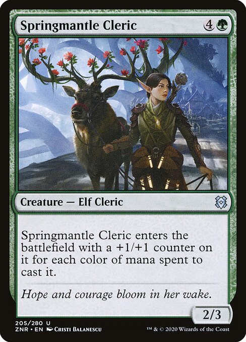 Springmantle Cleric - Zendikar Rising - 205