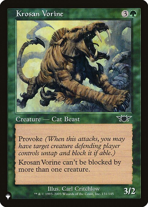 Krosan Vorine - The List - LGN-131