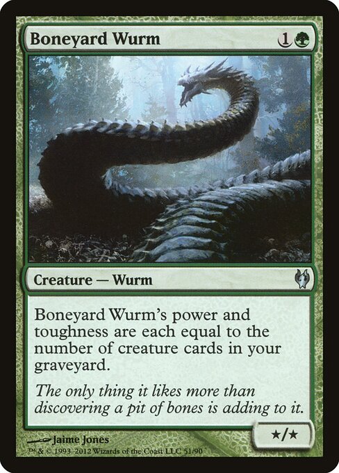 Boneyard Wurm - Duel Decks: Izzet vs. Golgari - 51