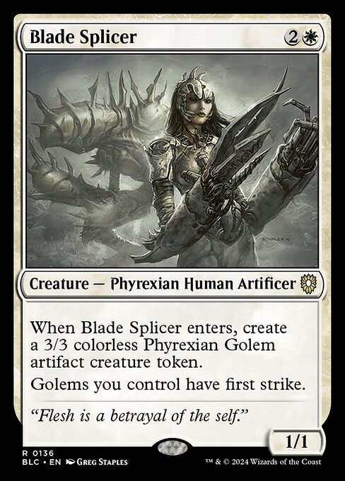 Blade Splicer - Bloomburrow Commander - 136
