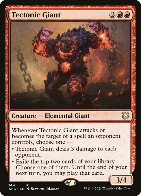 Tectonic Giant - Forgotten Realms Commander - 144
