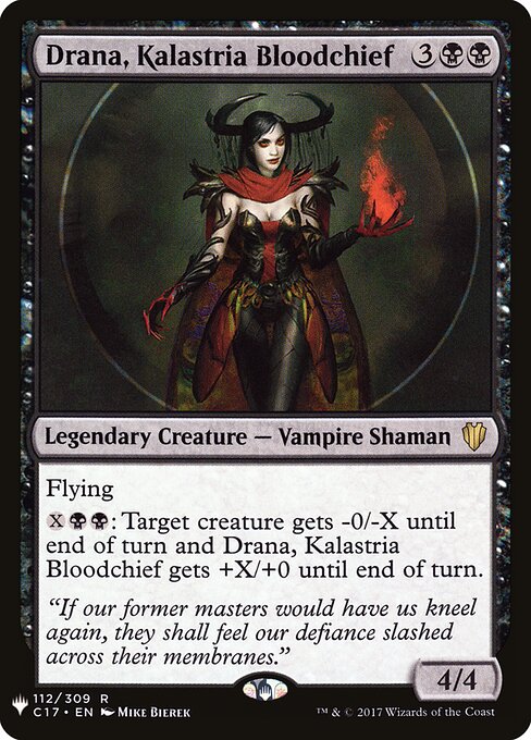 Drana, Kalastria Bloodchief - The List - C17-112