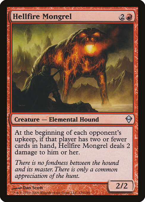 Hellfire Mongrel - Zendikar - 130